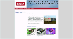Desktop Screenshot of cabex.hu