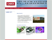 Tablet Screenshot of cabex.hu